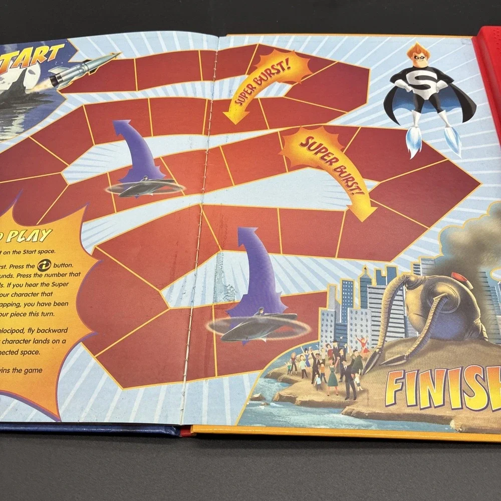 The Incredibles Interactive Play-A-Sound Hardcover Book Disney Pixar 2004